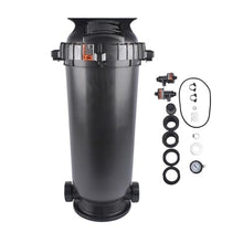 W3C12002 120 Sq.Ft Pool Filter Replacement Cartridge Compatible with Hayward StarClear Plus, Single Element Cartridge Filter System with Pressure Gauge & Drain Plug