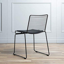 Iron Chair Dining Chair Armchair Office Chair Balcony Outdoor Home Studio Kitchen Breakfast Bar Stool Black/White (Color : Black) Colour:White (Color : White)