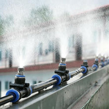 Oracra Outdoor Drip Irrigation Fence Kit, Quick Connect Cooling Misters for Lawn Livestock, 5/30/50/100/125 m Watering Sprinklers for Flower Beds