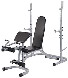BalanceFrom RS 60 Adjustable Olympic Workout Bench Gray