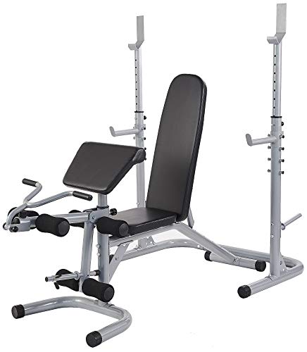 BalanceFrom Home Gym System Workout Station with 380LB of Resistance Gray