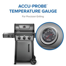 Napoleon Freestyle 365 Propane Gas Outdoor Grill with Range Side Burner, Graphite Grey – 4-Burner BBQ for Versatile Cooking
