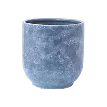 iumLeap Outdoor Indoor Garden Plant Pots Plant Vase Gray Ceramic Coffee Table Tabletop Decorative Flower Pot Flower Pot 9.8/10.6/11.8 Inches Plant Container Accessories