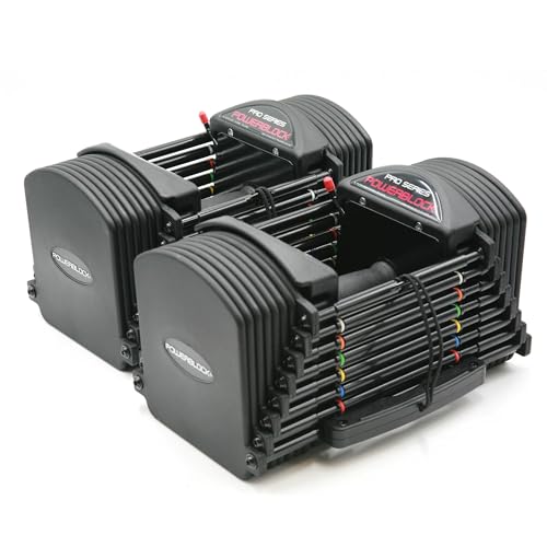 POWERBLOCK Pro 50 Adjustable Dumbbells Black