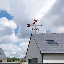 Weathervane with Animal Ornament, Garden Weather Vane Wind Vane Professional Measuring Tool Wind Direction Indicator Garden Yard Roof Mount - Pelican