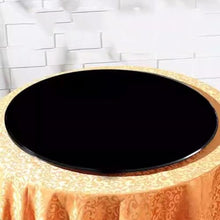 BEWEGNLNHK Black Round Tempered Glass Table Top 5/16" Thick Table Top Clear Round Glass Table Top 17 18 19 20 23 24 27 28 31 32 35 36 39 40 Inch Replacement Table Top(100cm(40in))