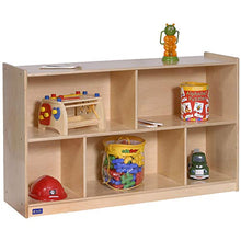 Children's Factory 2-Shelf Mobile Storage Unit Wooden
