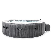 Intex PureSpa Greywood Deluxe Outdoor Inflatable Hot Tub Wood Grain Pattern
