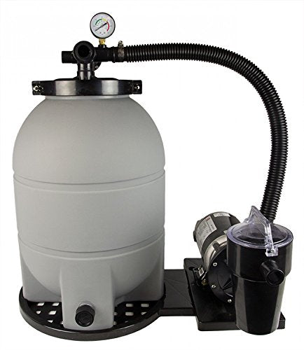 Rx Clear Patriot 12 Inch Sand Filter System | 60 Lb Sand Capacity | 1/2 HP Niagara Pool Pump | For Above Ground Swimming Pools Up to 10,500 Gallons