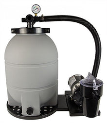 Rx Clear Patriot 12 Inch Sand Filter System | 60 Lb Sand Capacity | 1/2 HP Niagara Pool Pump | For Above Ground Swimming Pools Up to 10,500 Gallons