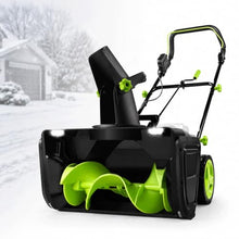 Hand Push Snow Sweeper,Snow Blower Cordless,Electric Snow Removal Machine