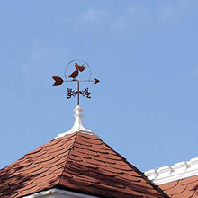 Weathervane with Animal Ornament, Garden Weather Vane Wind Vane Professional Measuring Tool Wind Direction Indicator Garden Yard Roof Mount - Pelican
