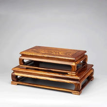 QUANGJN Pcs Plants Saucers Rectangular Solid Wood Base Vase Bonsai Crafts Ornaments Buddha Statue Bracket Plant Pot Saucers,