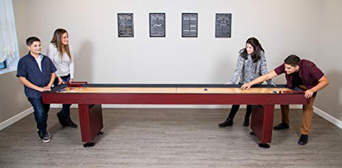 Hathaway Challenger Shuffleboard Table Dark Cherry Finish