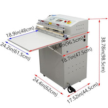 HQHAOTWU Commercial Vacuum Sealer Outside Pumping 23.6inch Sealing Length White