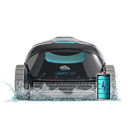 Dolphin Liberty 300 Cordless Magnetic Charge Robotic Pool Vacuum Cleaner Blue