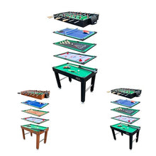 KICK Hexad 48″ 6-in-1 Multi Game Table Black