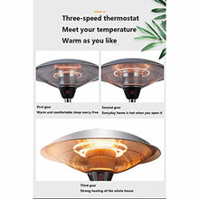 Grafken Outdoor Patio Heater, Three-Speed Adjustment, Maximum Power 2200W, IP44 Waterproof, High-Power Umbrella-Shaped Electric Heater for Indoor and Outdoor Courtyards (Size : 2200W)