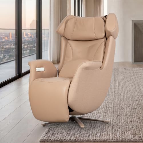 Osaki Milan 3D Recliner Relax Chair l Precision 3D Mechanism l Leg Vibration Massage l 300° Swivel l 3 Stages Zero Gravity l SL-Track System l Back Heating Therapy (Golden Chestnut)