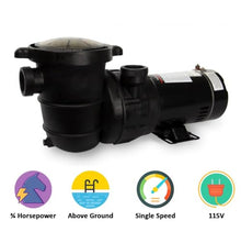 Rx Clear Radiant 16 Inch Above Ground Swimming Pool Sand Filter System