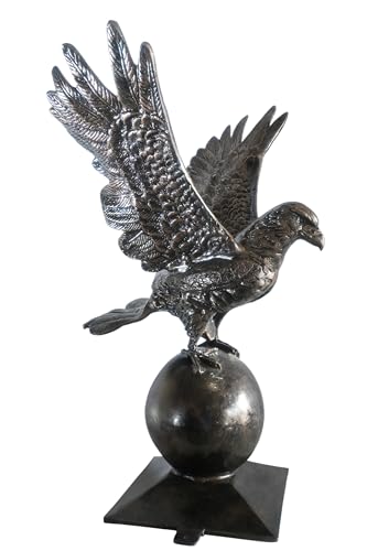 NIFAO Wings Spread Eagle ATOP Globe Handcrafted, 29" L x 25" W x 40" H
