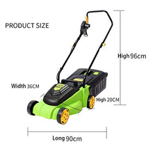 JOMRTS 1600W Lawn Mower Household Electric Weeder 50Hz 330mm 3300r/min