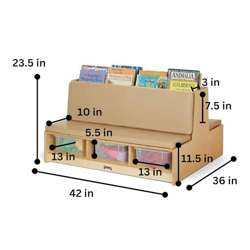 Jonti-Craft Read-a-Round Couch Wheat