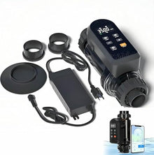 Chlorine Generator with Titanium Plates - Self-Cleaning Design, Reduces Calcium & Heavy Metals, for Healthier Swimming Water