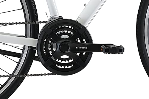 XDS Women's Cross 200 21-Speed Step-Through Hybrid Bicycle White