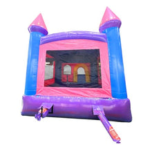 Pogo Bounce House Deluxe Pink Castle Combo Inflatable Bouncer with Water Slide 12x12x18 ft
