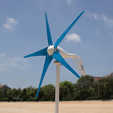 YLHHWVY Windmill Generator Windmill Generator Aluminum Alloy Low Wind Speed Starting Blue Nylon Fiber 5 Blades 300W Solar & Wind Power Parts & (DC24V)(DC12V)