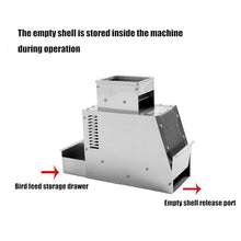 Bird Feed Blown Shell Splitter, Birds Feed Wind Sheller Selection Screening Machine with 2 Gear Speed Adjustable Fan, Adjustable Discharge Port, for Millet/Miscellaneous Grains/Melon Seeds
