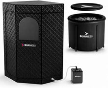Burneek Home Sauna - Portable Sauna for Home - Steam Saunas for Home with 1600W Steam Unit - Heats to 150°F- Insulated Cover, Portable Chair, Floor Mat, Remote Control, & Carry Bag, Indoor Sauna