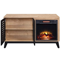 Furniture Fireplace in Oak & Espresso Finish