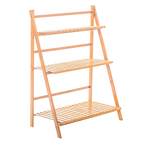 ZOCWJK Plant standPlant Rack, Folding Plant Stand, 3 Tier Flower Pot Rack, Display Shelf, Plant Holder, Organizer, Patio Flower Stand Storage Rack,