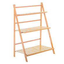ZOCWJK Plant standPlant Rack, Folding Plant Stand, 3 Tier Flower Pot Rack, Display Shelf, Plant Holder, Organizer, Patio Flower Stand Storage Rack,