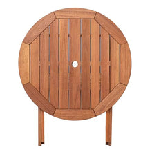 Urban Elements Melbourne 3-Piece Patio Furniture Set | Solid Wood | Backyard Furniture, Outside Table and Chairs, Round Outdoor Bistro Set, White
