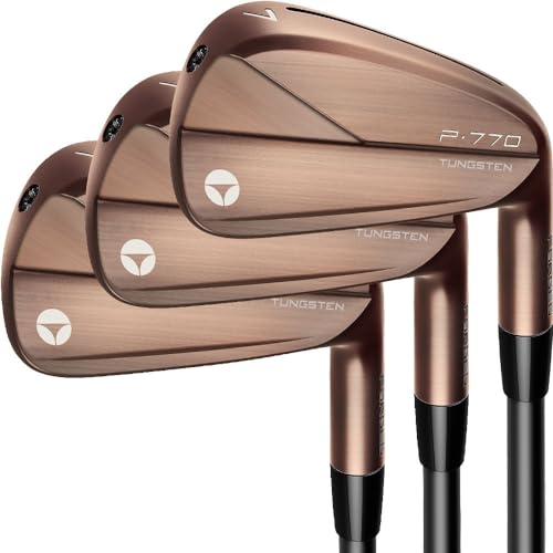 TaylorMade Men's P770 Aged Copper Iron Set RH 4-PW C-Taper Lite Black 110