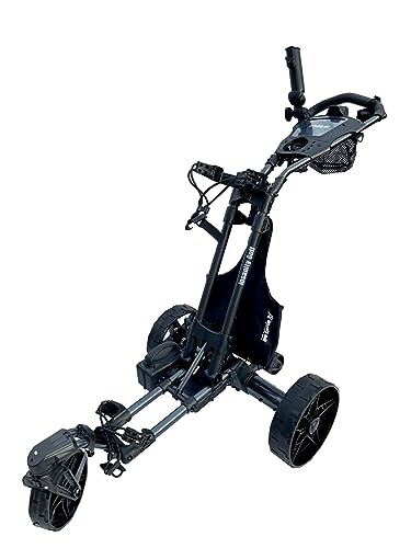 Insanity Golf Electric Golf Trolley with Remote Control, Aluminum Frame, Lithium-Ion Battery - Black
