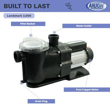 LandShark LS2000 External Pond Pump 2000 GPH 1/3 HP