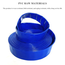 Dntum PVC Layflat Hose Fire Hose Flat Discharge Hose, 4" x 65 FT Heavy Duty Reinforced Swimming Pool Backwash Hose,Garden Lawn Irrigation Watering Hose Sump Pump dis(Orange)
