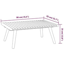 5 Piece Outdoor Patio Furniture Set with Thick Cushions, Solid Acacia Wood Garden Lounge Set for Backyard, Poolside, Includes Sofa, Bench & Table, Weather-Resistant