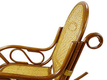 Wickerix Milano Rocking Chair, Natural Rattan Wicker Handmade, ECO, Colonial Color
