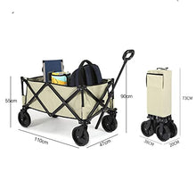Moving Cart Folding Portable Large Capacity Beach Wagon Heavy Collapsible Outdoor Garden Cart Foldable Wagon for SportsShopping Camping