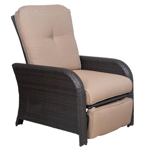 Hanover Strathmere Outdoor Recliner Tan