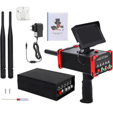 Underground Metal Detector Treasure Hunter Find Gold Silver Copper Diamond Digger Archaeological Prospecting Machine Scanner High-Precision,for Exploration Hiking,Yellow (Red)