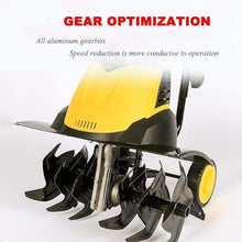 GHRERTX Electric Garden Rotavator, 2400W Tiller Cultivator with 6 Blades, 45cm Plowing Width & 22cm Tilling Depth, Lawn Soil Cultivator with 390RPM No Load Speed,for Agricultural