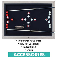 Freetime Fun Bumper Pool Table 54" Rustic Oak
