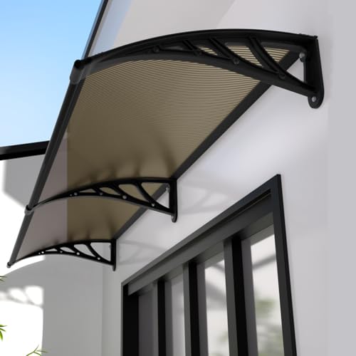 GJZDPMY Outdoor Canopy for Windows & DoorsArched Shelter for Patios Porches & CourtyardsSun & Rain Protection Noise Reduction Durable & Stylish Design