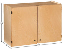 Jonti-Craft Lockable Wall Cabinet Yellow